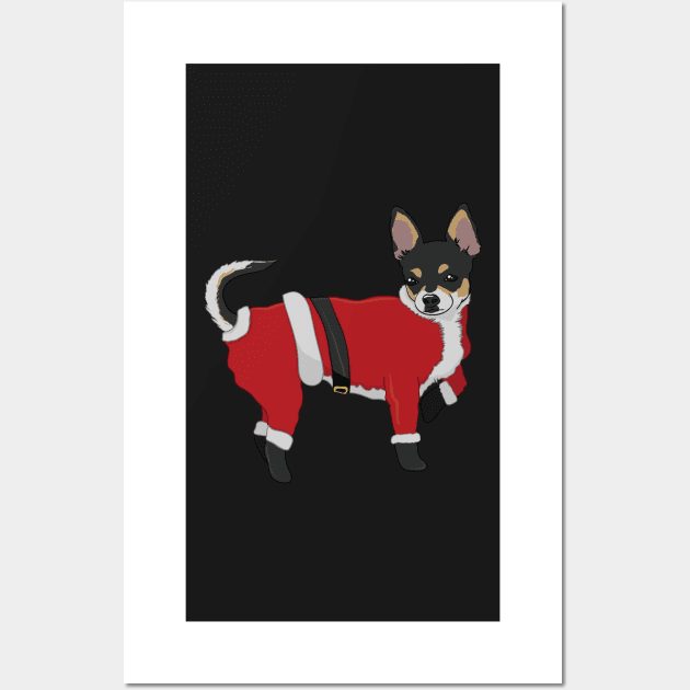 Christmas Chihuahua Wall Art by JP